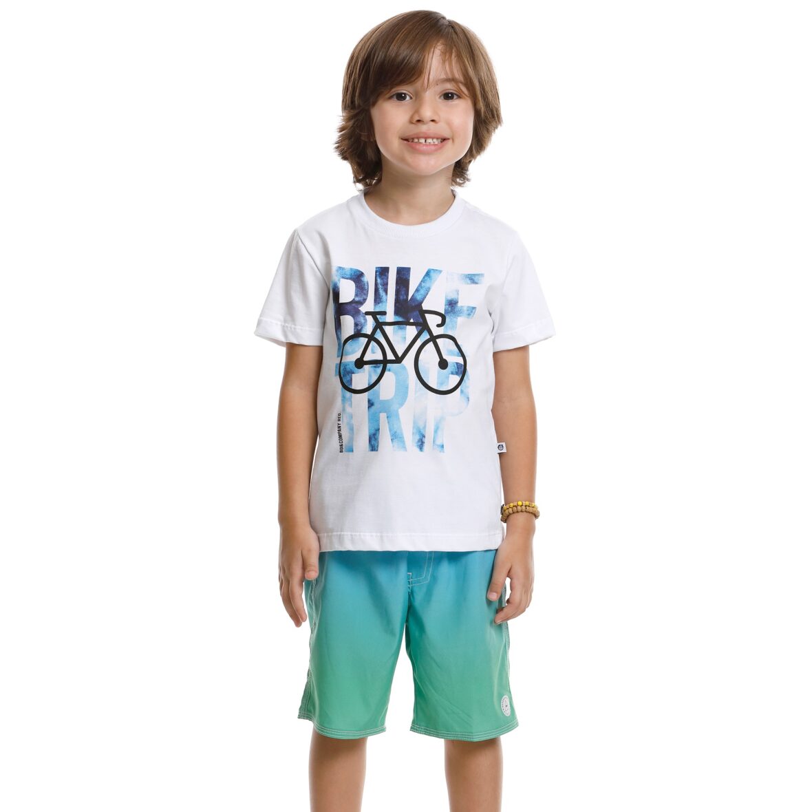 Camiseta Infantil Creative Bike Trip Banana Danger