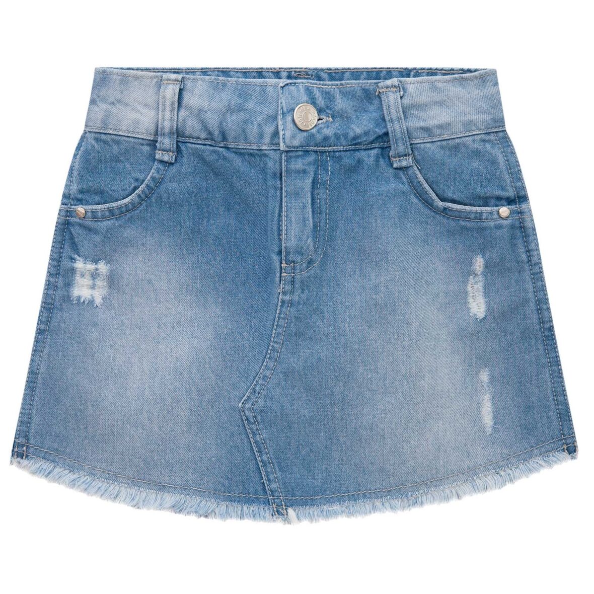 Short-Saia Infantil em Jeans Infanti