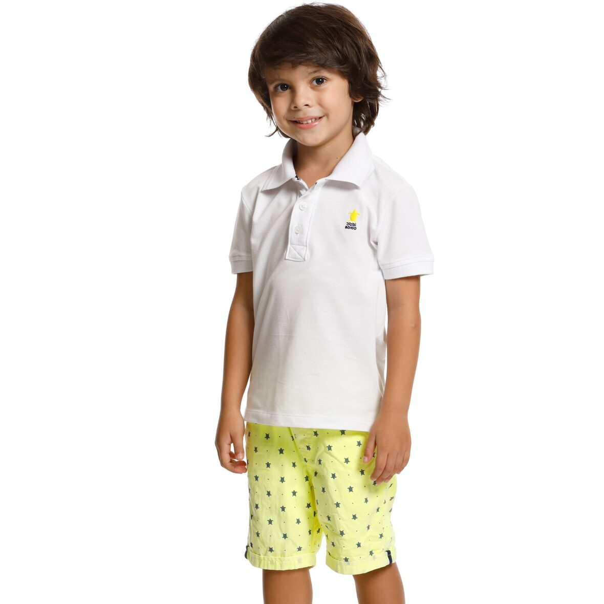 Conjunto Infantil Polo Bermuda Turtle Banana Danger