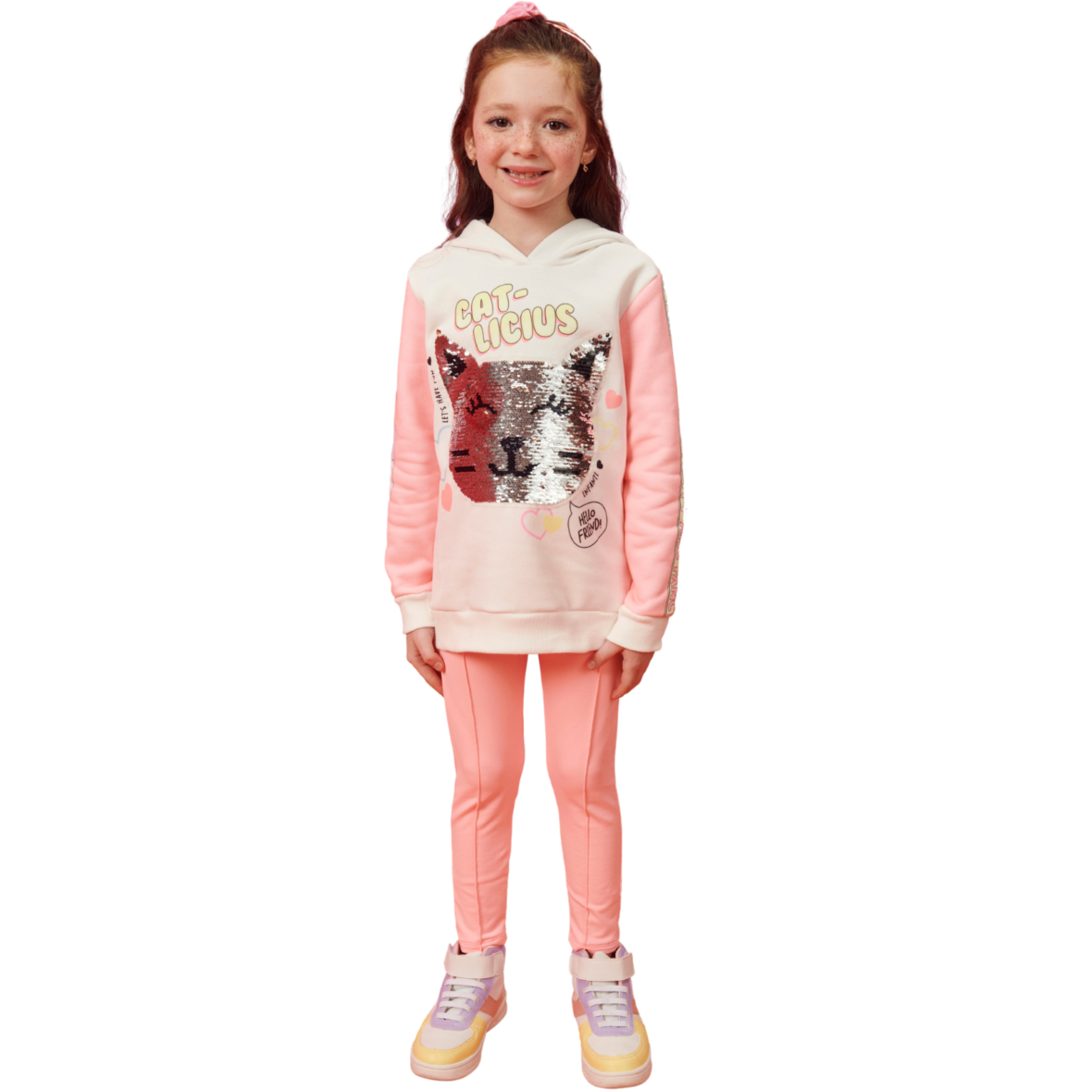 Conjunto Infantil Cat Friend Moletom Infanti