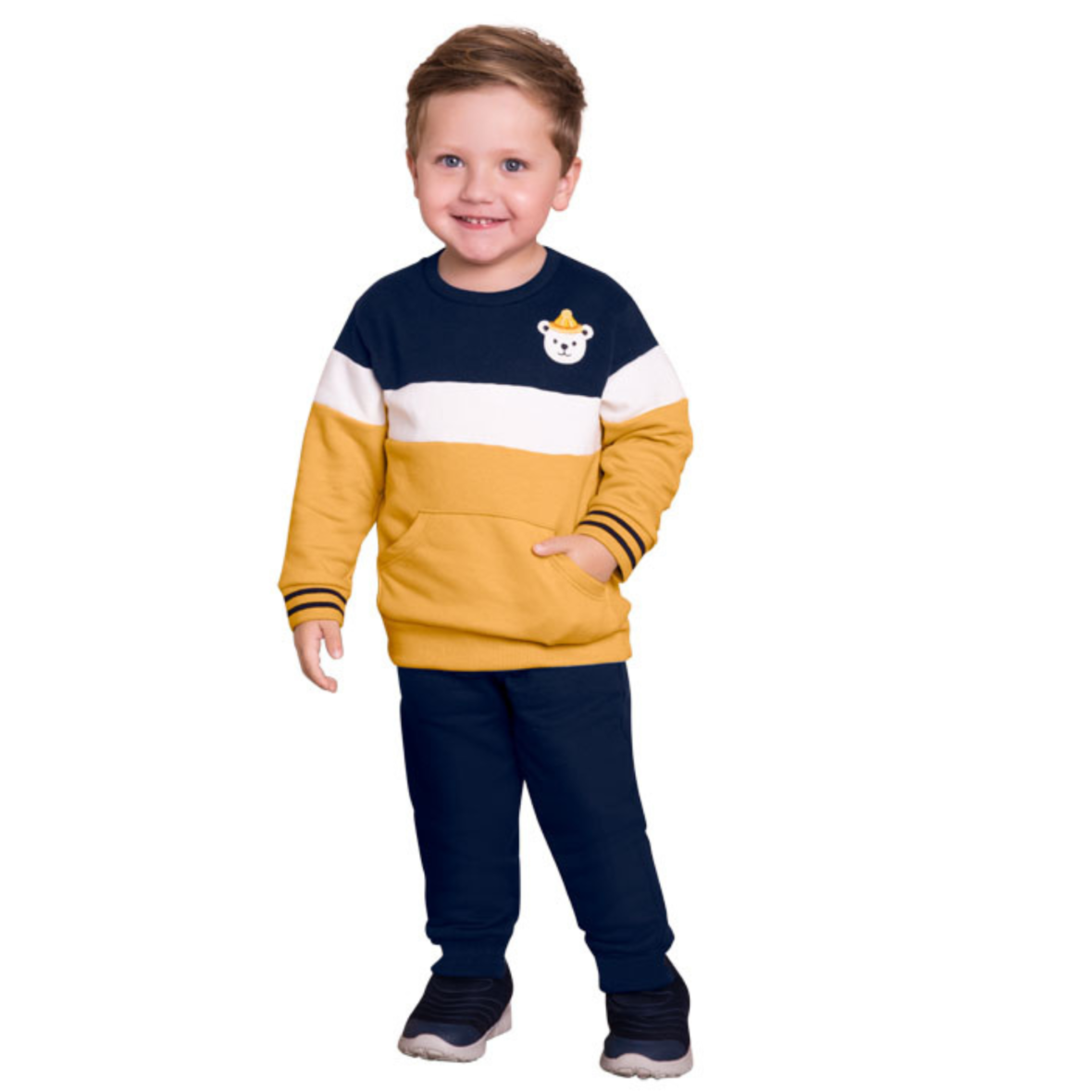 Conjunto Infantil Moletom Peluciado Milon