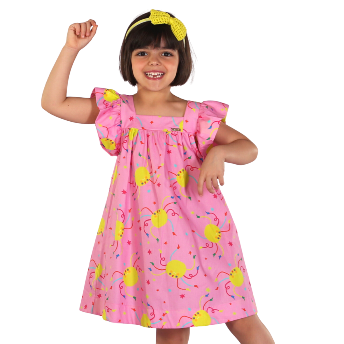 Vestido Infantil Decote Dona Aranha Precoce