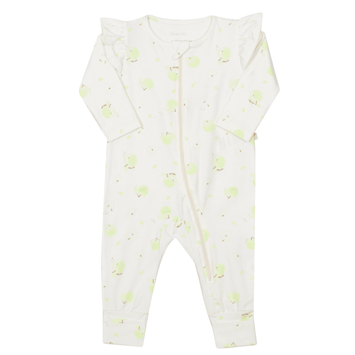 Macacão Bebê Menina Maçã Verde Nini & Bambini