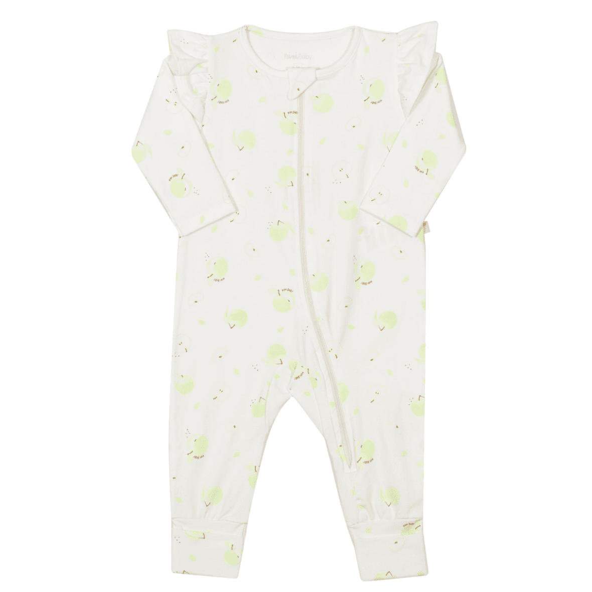 Macacão Bebê Menina Maçã Verde Nini & Bambini