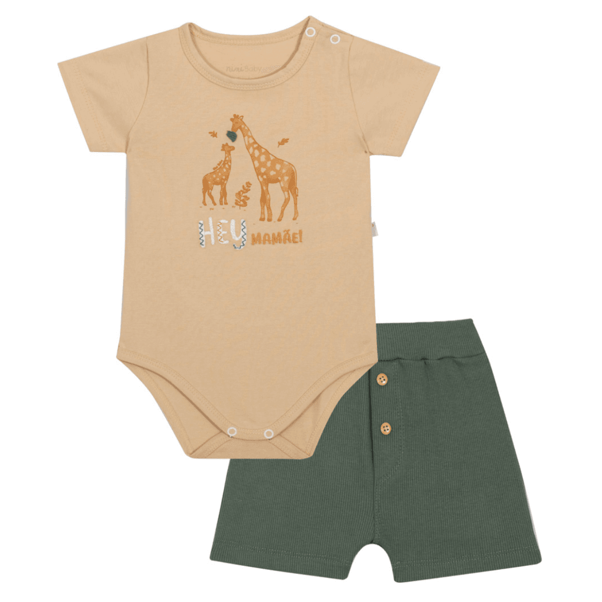 Conjunto Bebê Menino Animais Nini & Bambini
