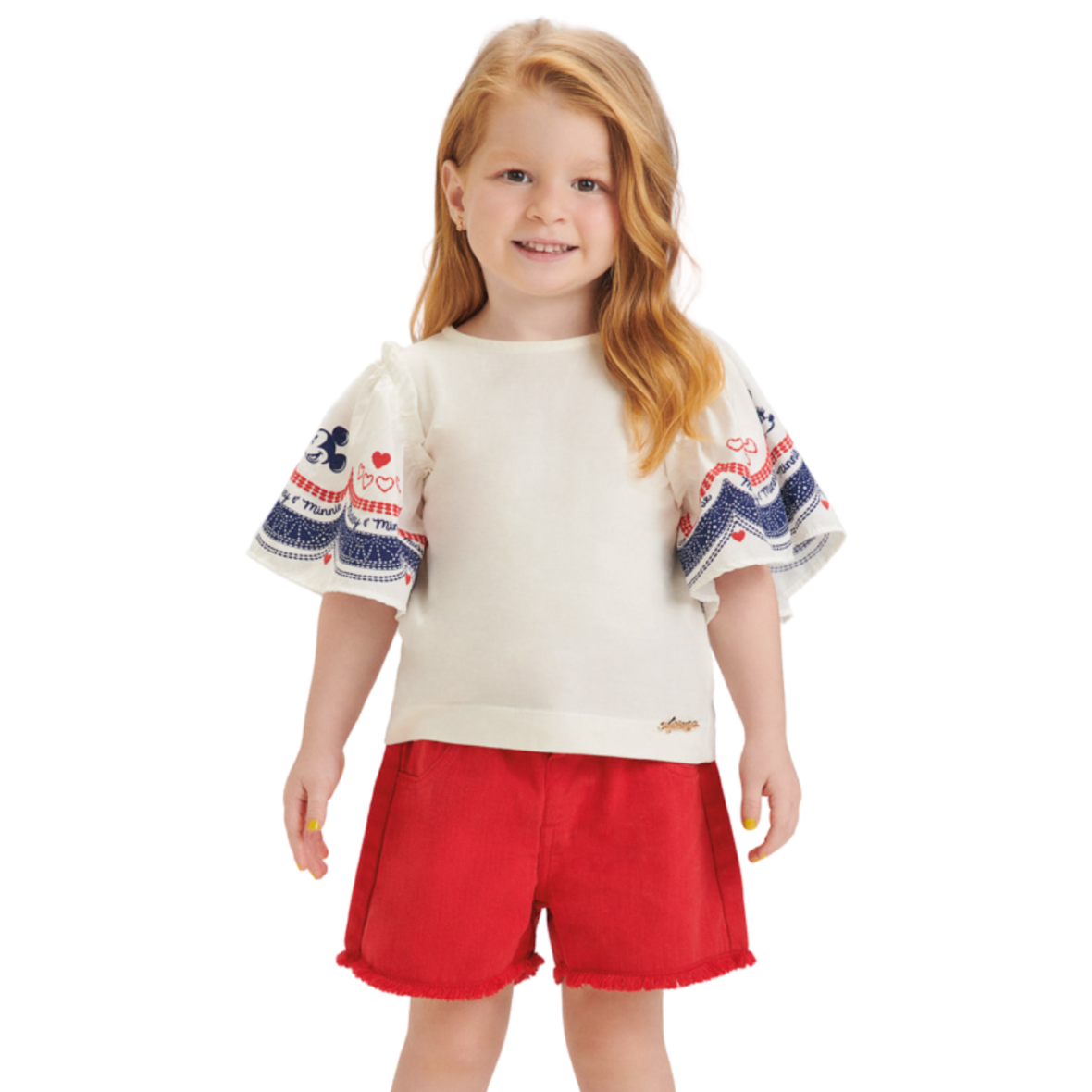 Blusa Infantil Off White da Disney Animê