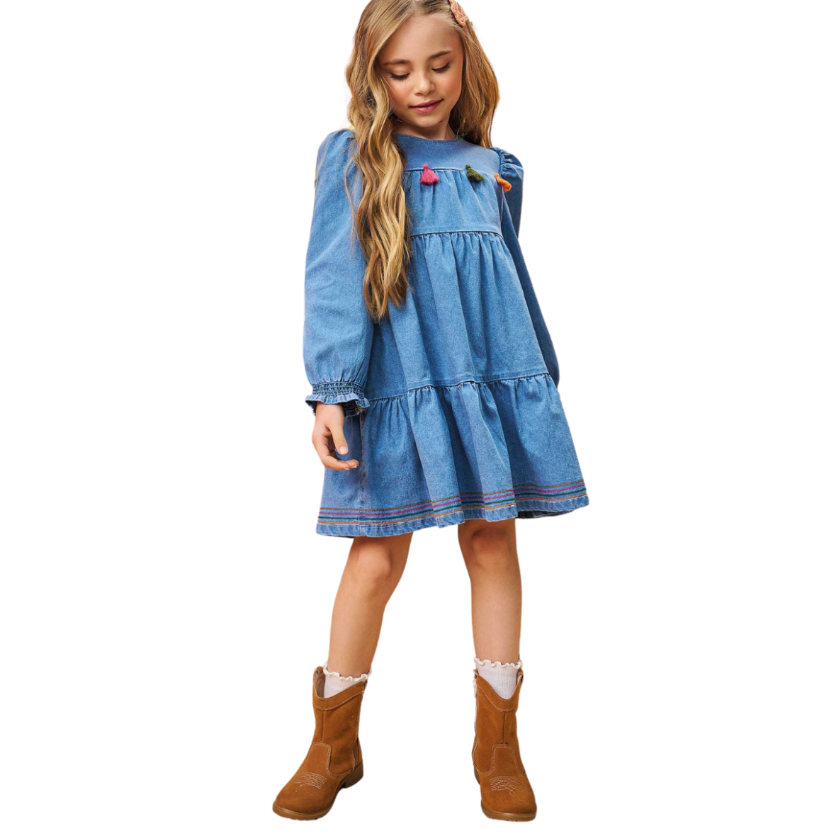 Vestido Infantil Jeans Liz Infanti