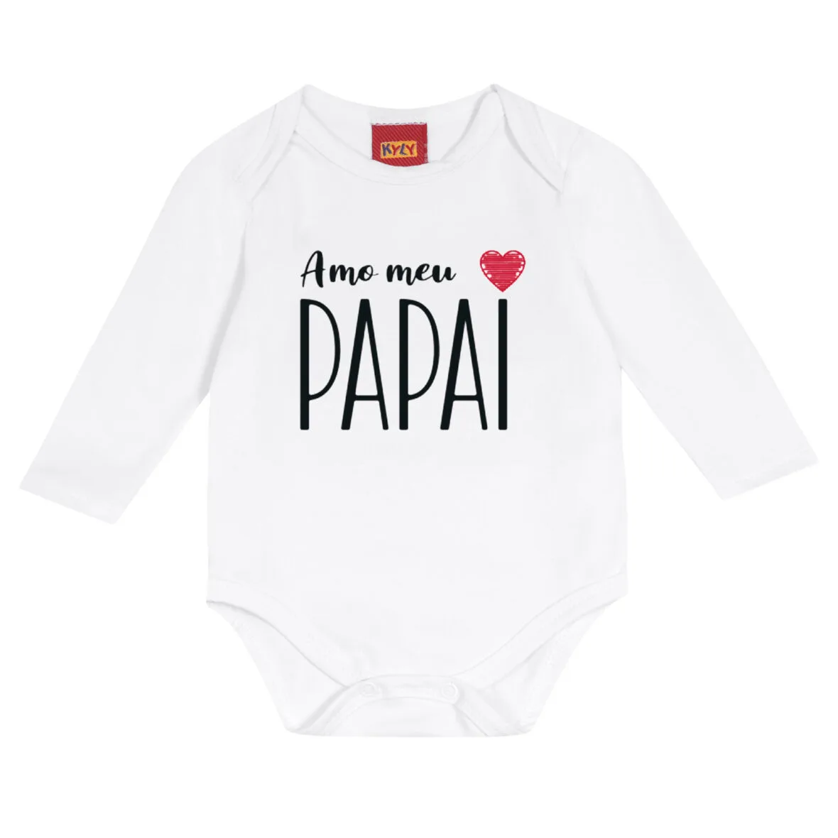 Body Unissex em Cotton Amo Meu Papai Kyly