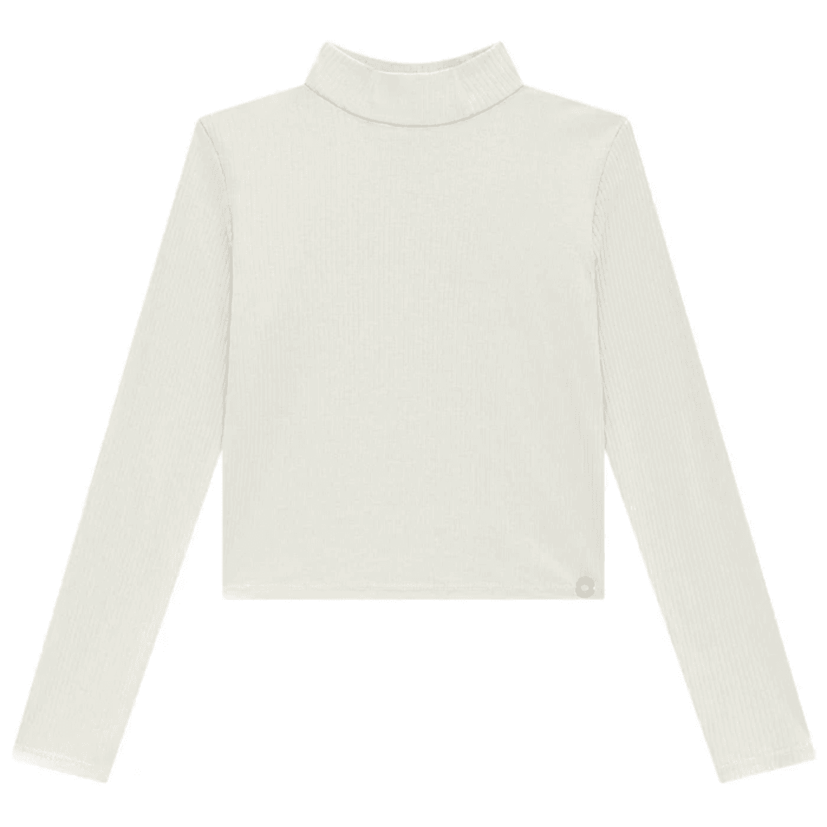 Blusa Juvenil Boxy em Canelado com Gola Vic&Vicky