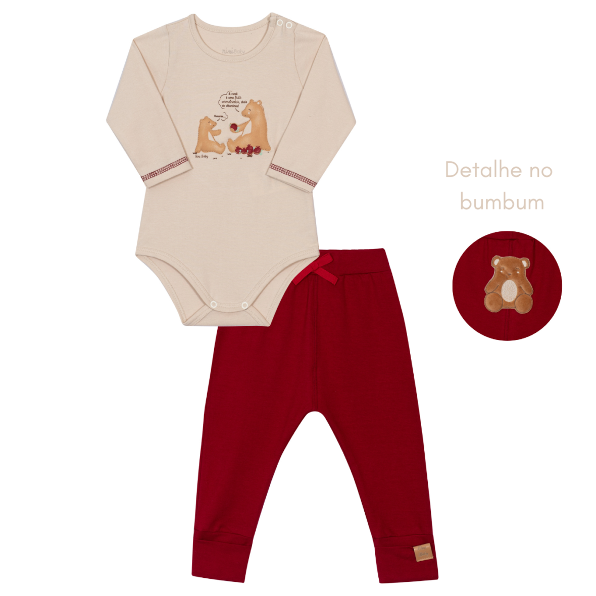 Conjunto Bebê Menina Romã Nini & Bambini