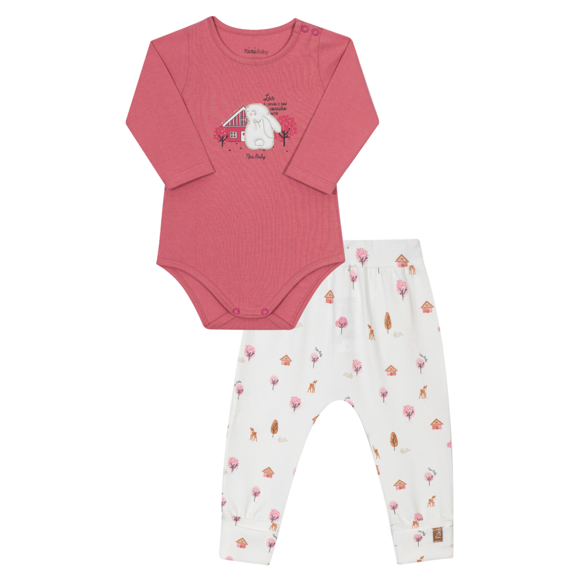 Conjunto Bebê Menina Frutas de Outono Nini & Bambini