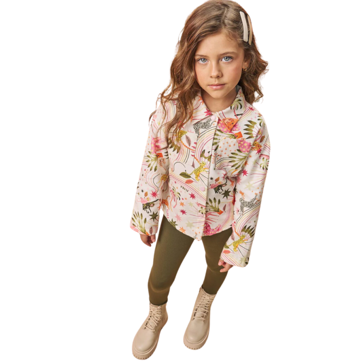 Conjunto Infantil Camisa Flora e Legging em Termoskin Infanti