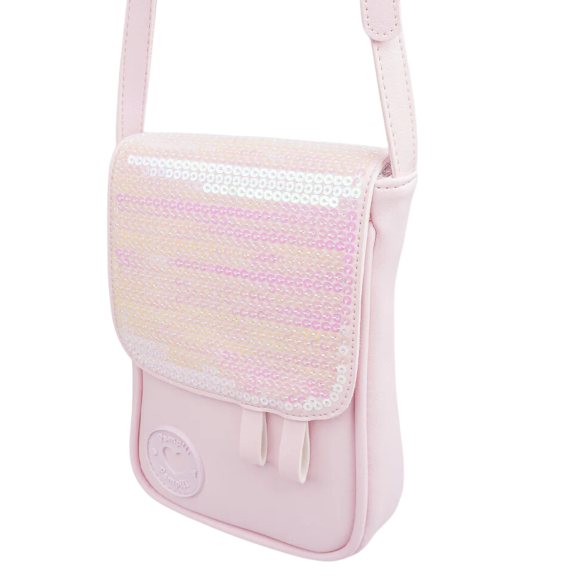 Bolsa Infantil Tiracolo Paetê RosaPampili