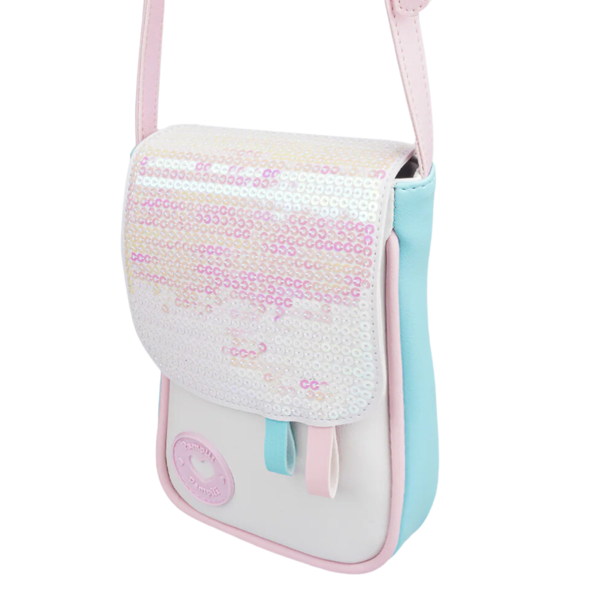 Bolsa Infantil Tiracolo Paetê Colorida Pampili