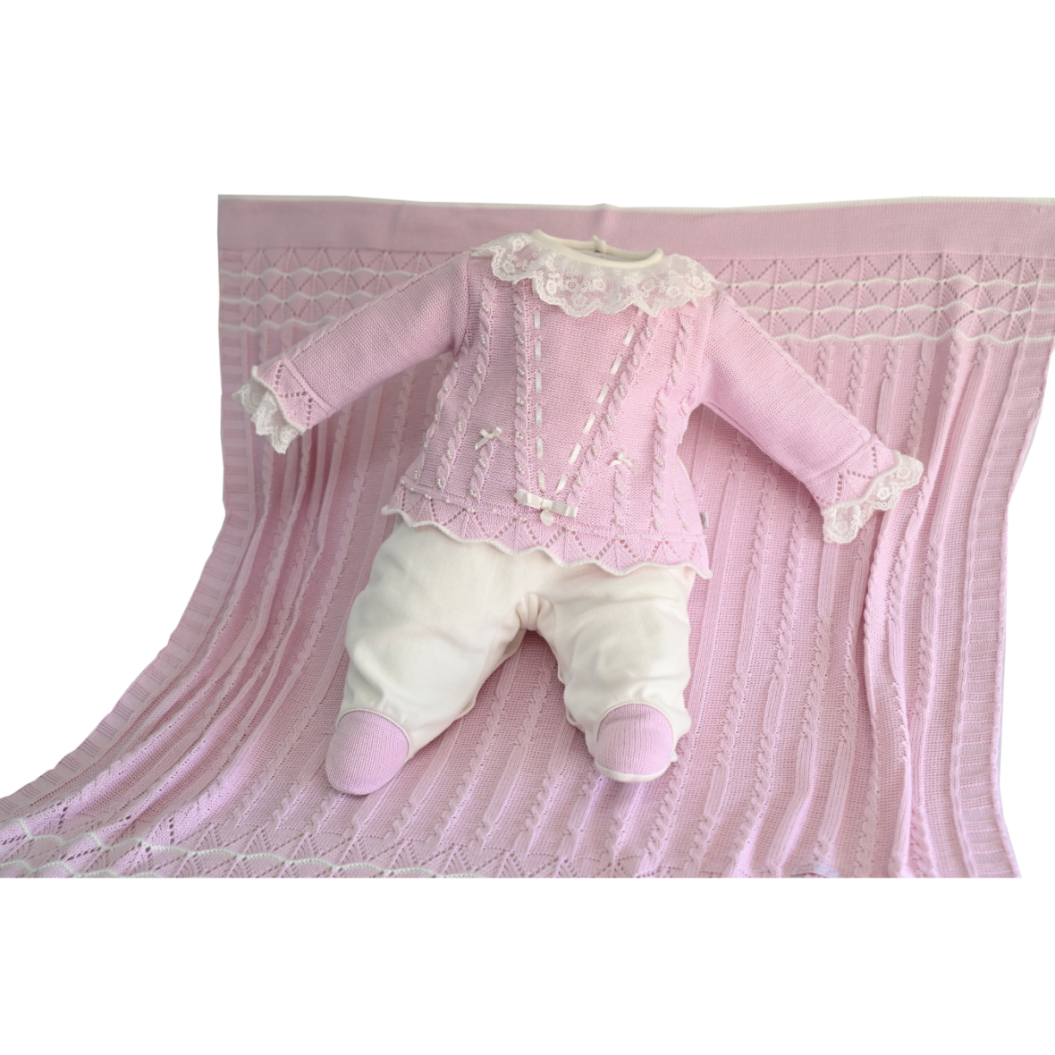 Kit Saída de Maternidade Tricot Sophia Beth Bebê