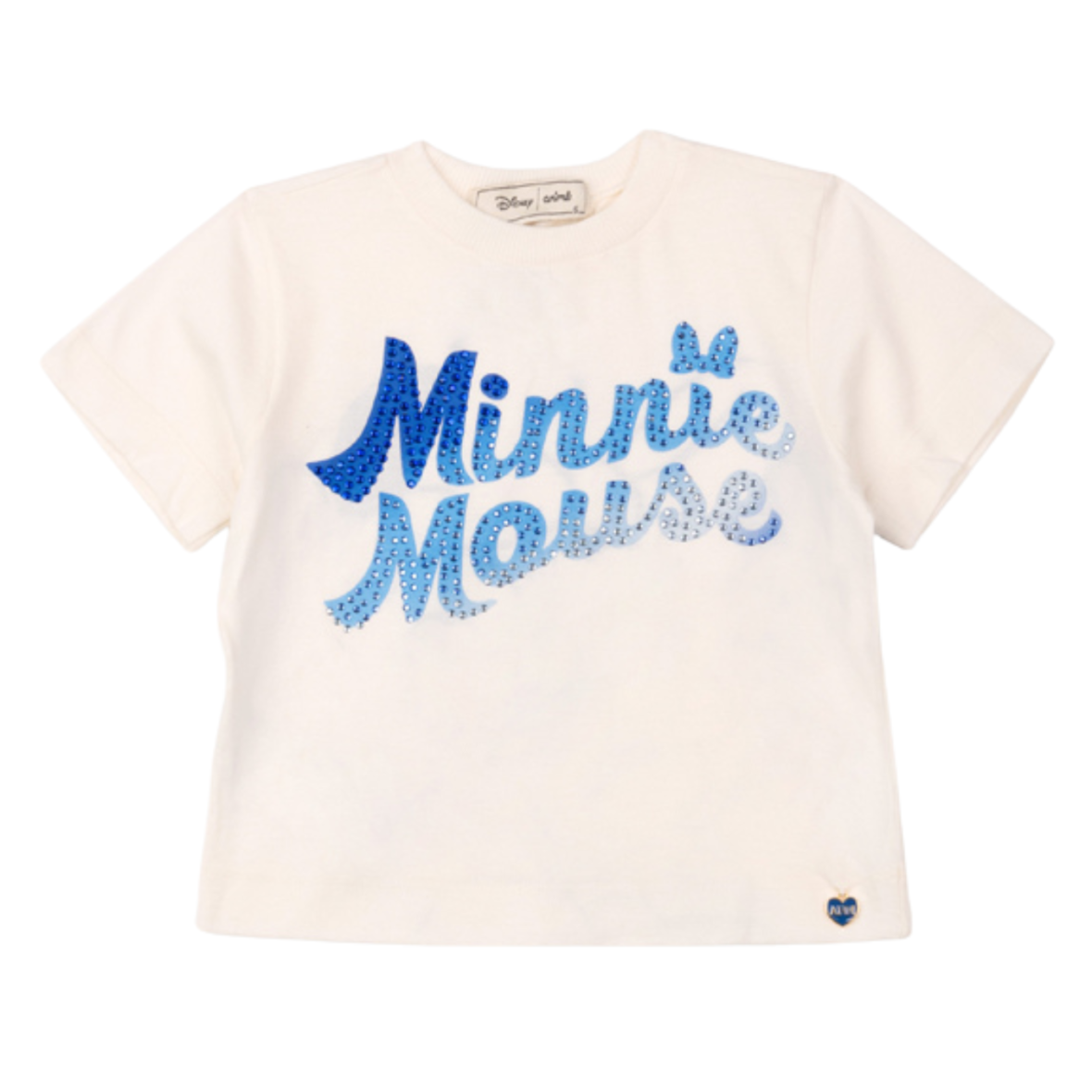 Blusa Infantil Minnie Mouse com Strass Disney Animê