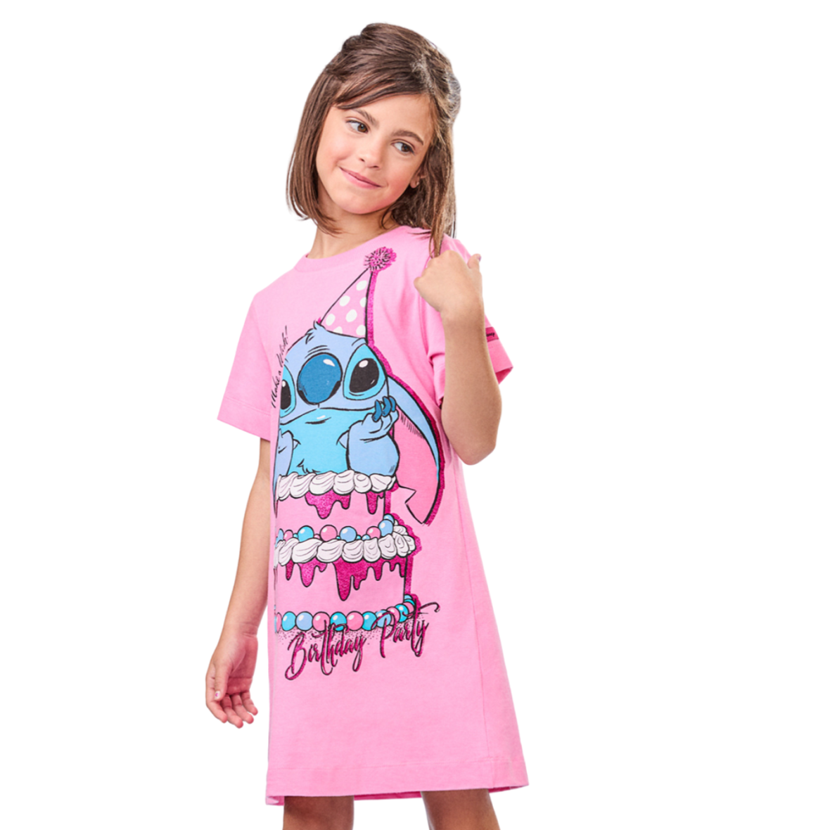 Camisola Infantil com Estampa Stitch Animê