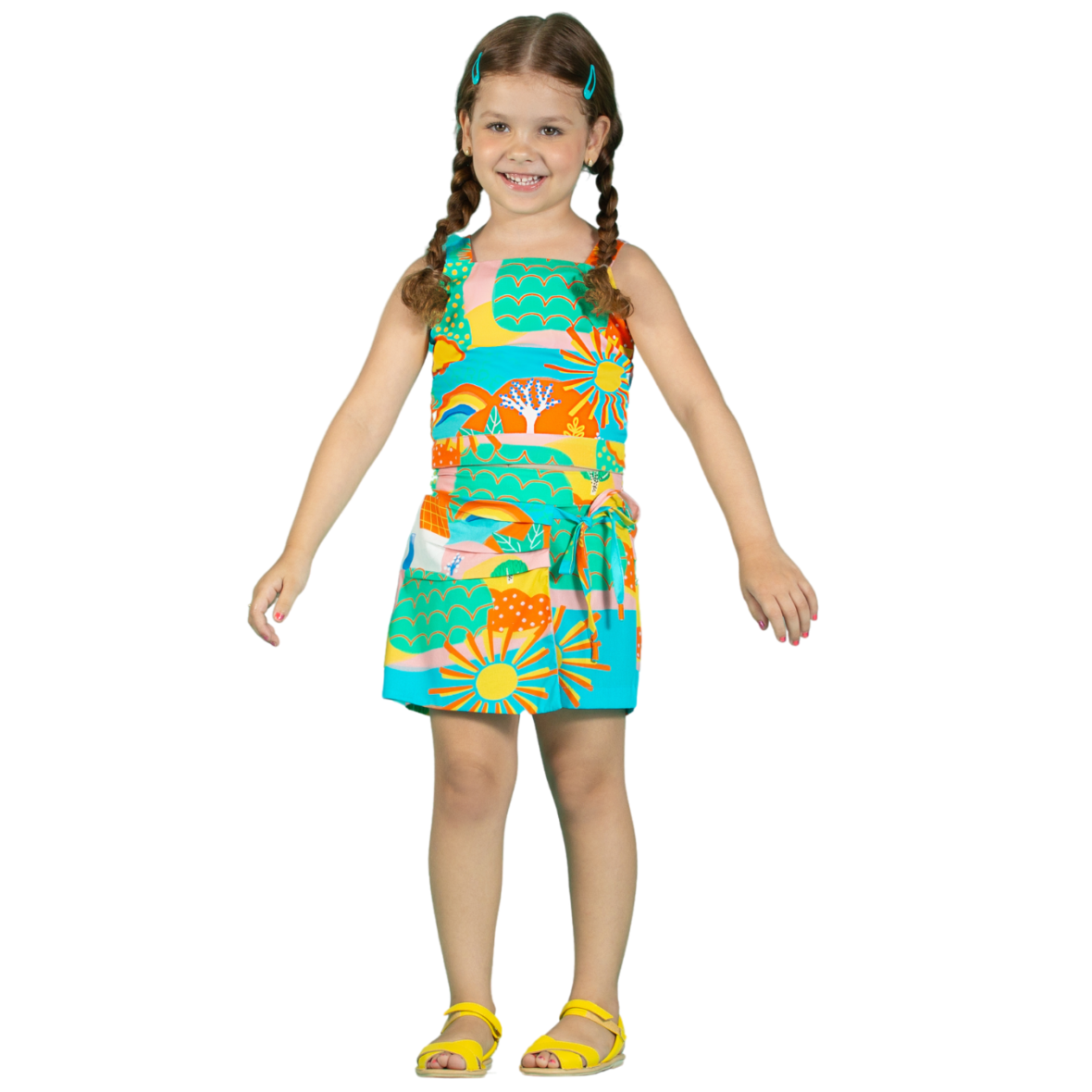 Conjunto Infantil Estampa Viva o Verde Azul Precoce