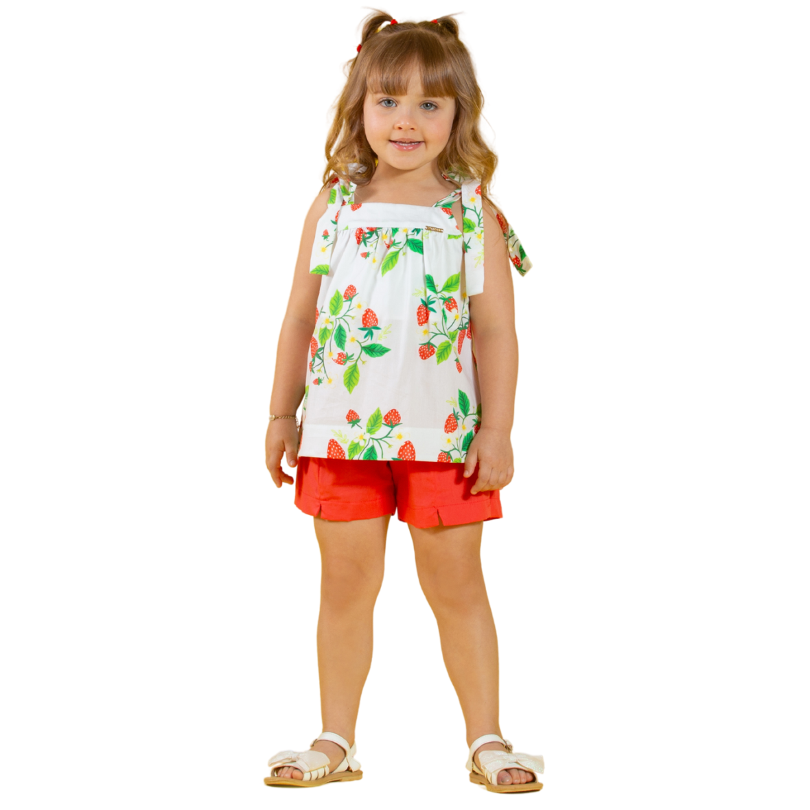 Conjunto Infantil Estampa Morango Precoce