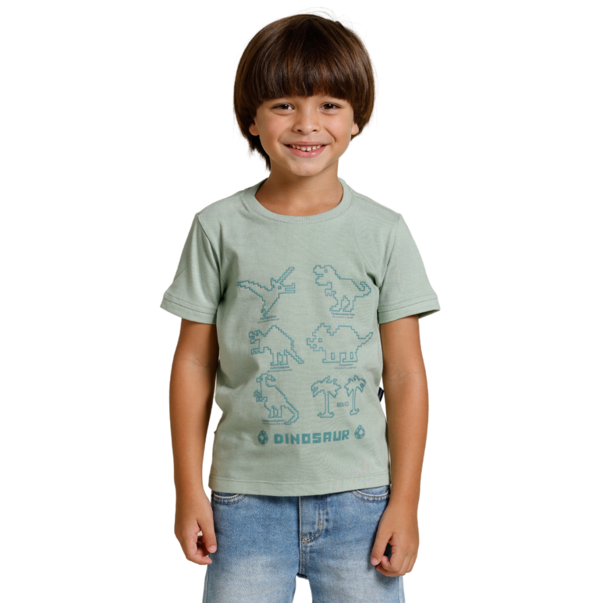 Camiseta Infantil Diferenciada Dino Banana Danger