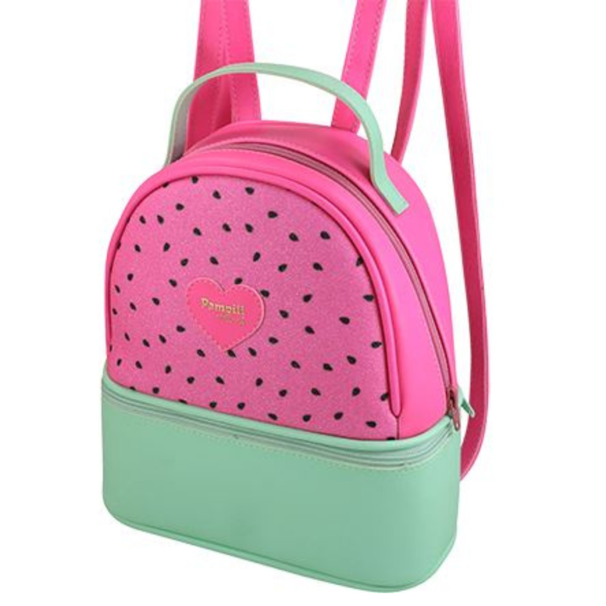 Mochila Infantil Melancia Pink Flúor e Verde Pampili