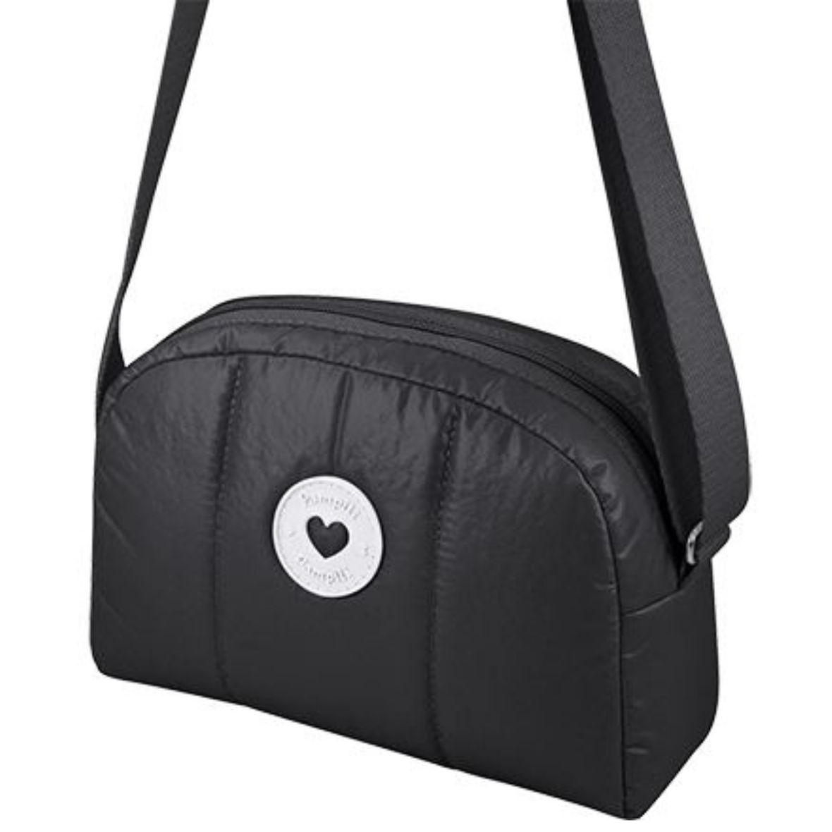 Bolsa Tiracolo Matelassê Comfy Preta Pampili