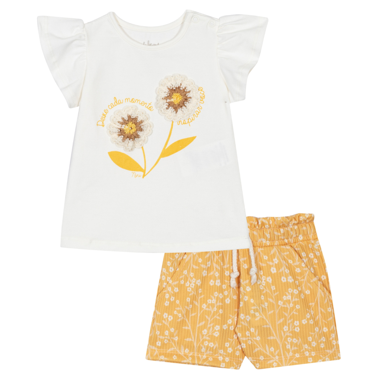 Conjunto Bebê Menina Jardim Florido Nini & Bambini