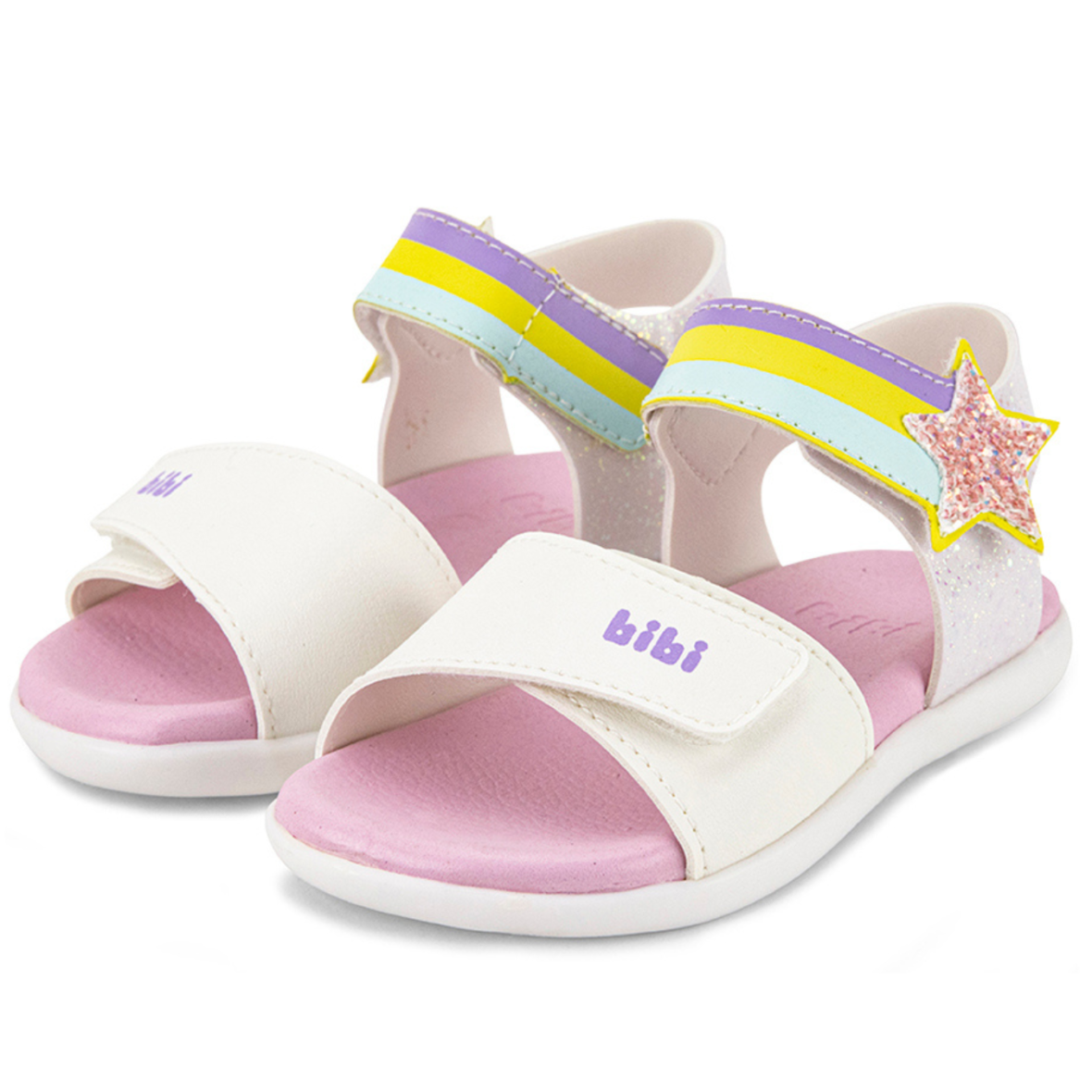 Sandália Infantil Baby Soft II Branca de Estrela Bibi