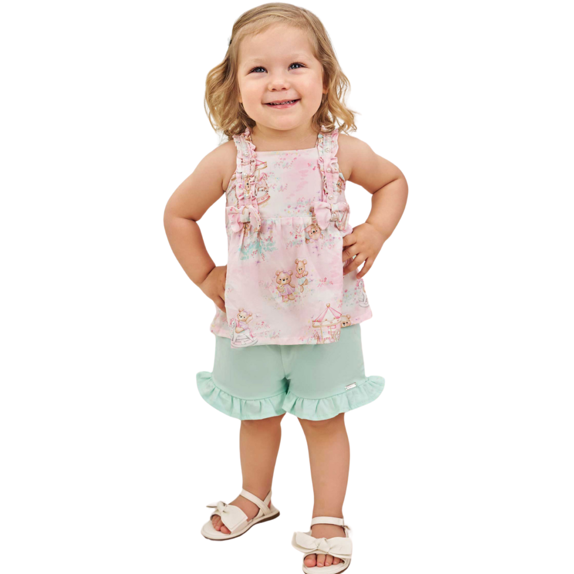 Conjunto Infantil Bata e Short Infanti