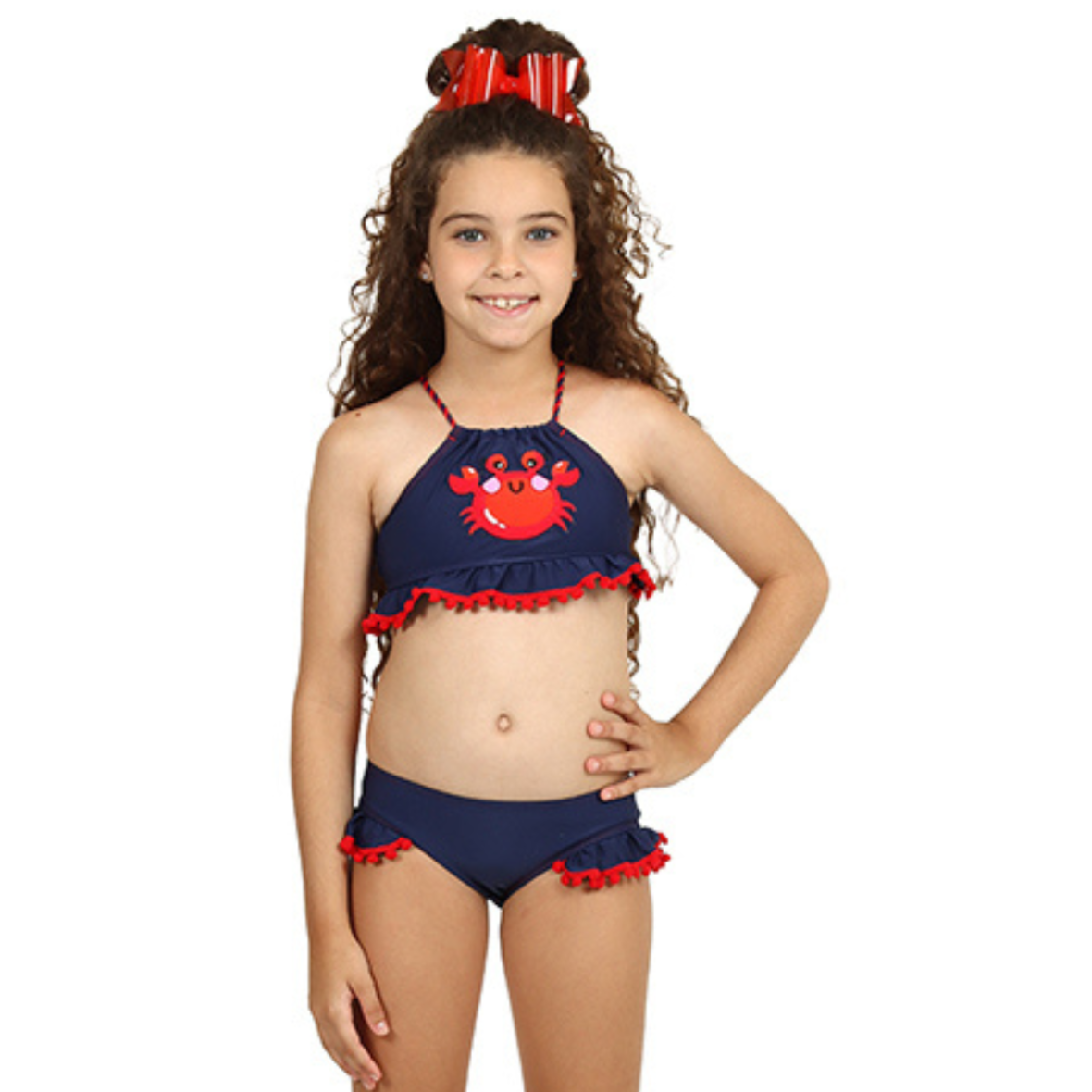 Biquini Infantil Cropped Siri Marine Siri Kids