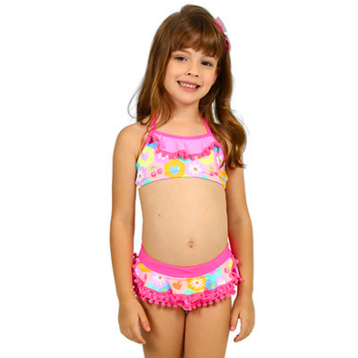 Biquini Infantil Cropped Happy Cherry Siri Kids