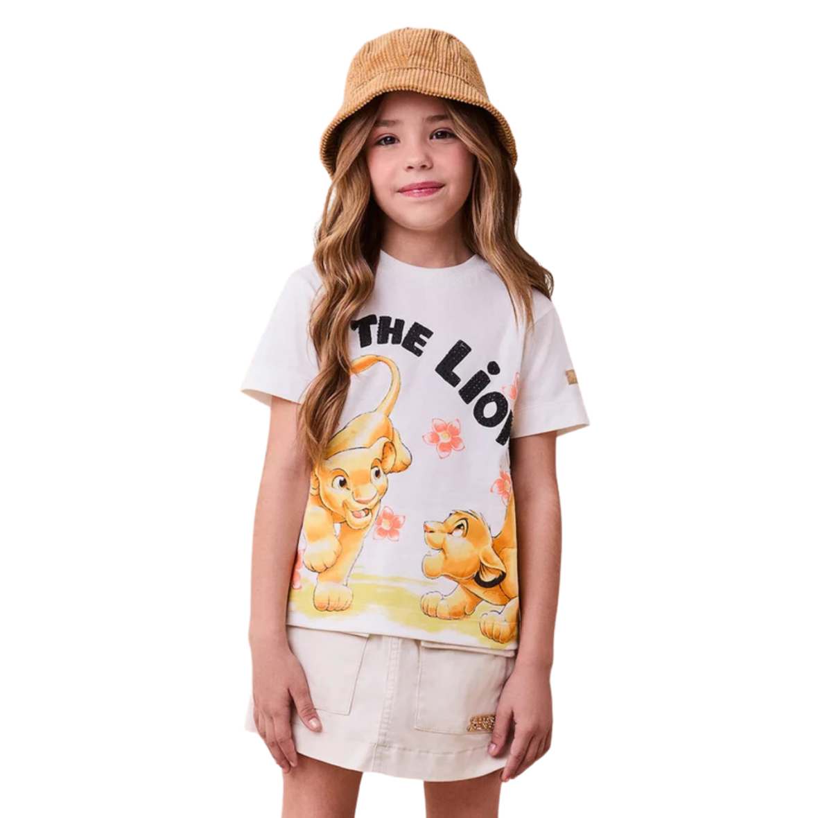 T-shirt The Lion King com Simba e Nala Animê