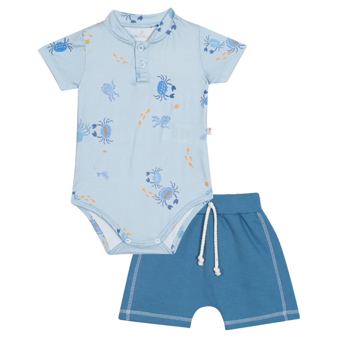 Conjunto Bebê Menino Oceano Surreal Nini & Bambini