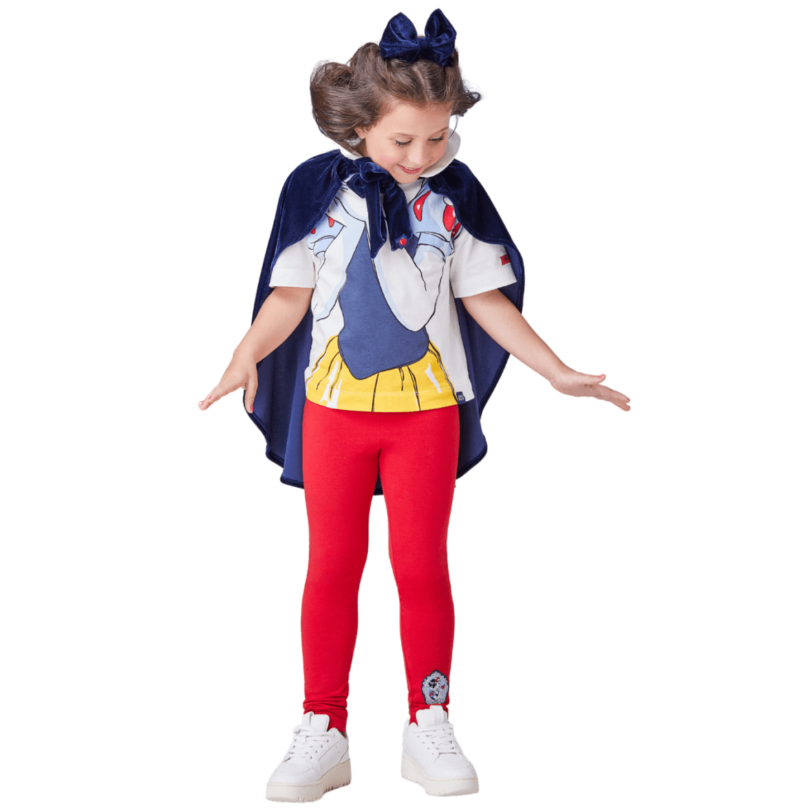 Conjunto Infantil da Princesa Branca de Neve Animê