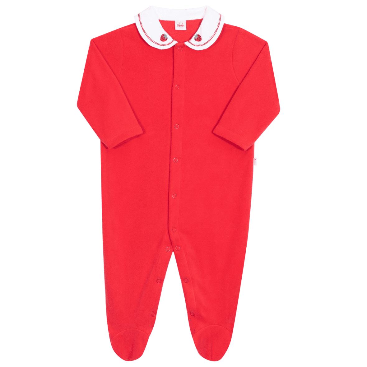 Macacão Bebê Menina Jardim de Morangos Nini & Bambini