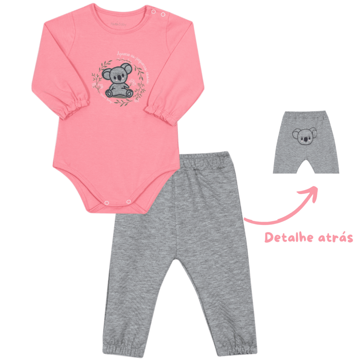 Conjunto Bebê Menina Amor de Família Nini & Bambini