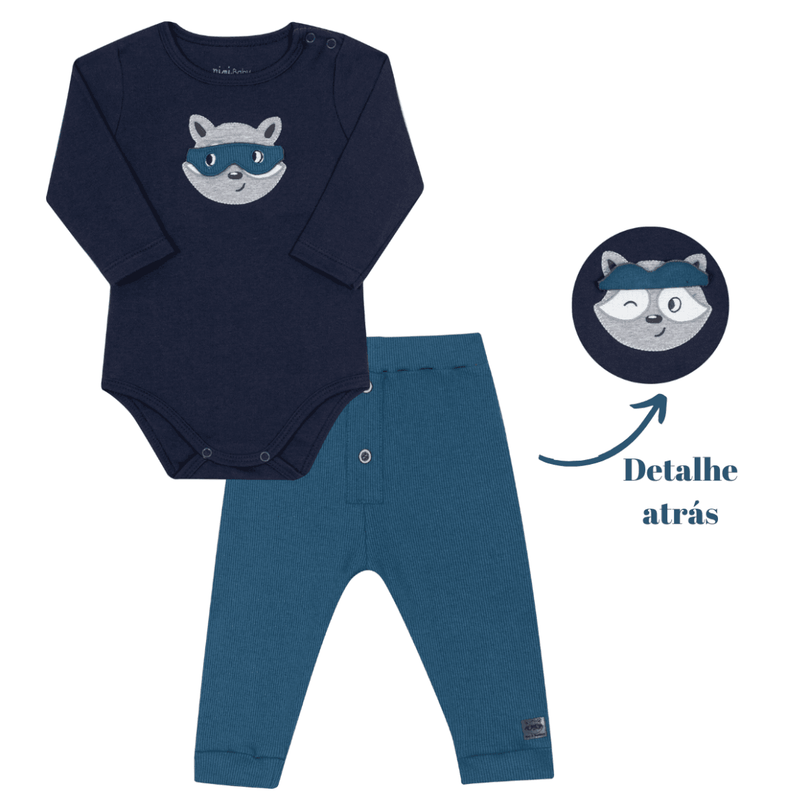 Conjunto Bebê Menino Mini Herói Nini & Bambini
