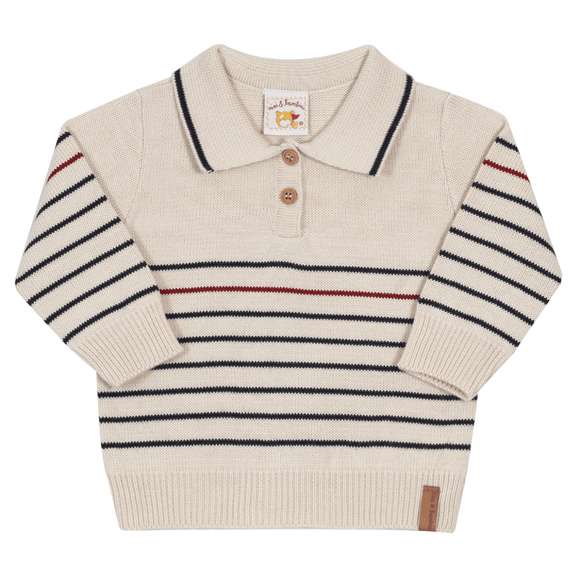 Busão Pólo em Tricô Bebê Menino Nini & Bambini