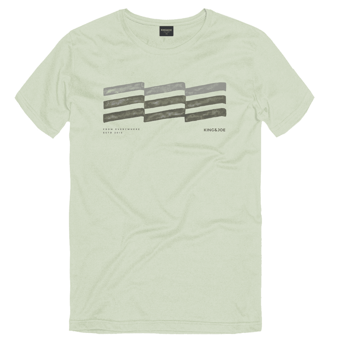 Camiseta Infantil Estampada Bandeira Aquarela King & Joe Play