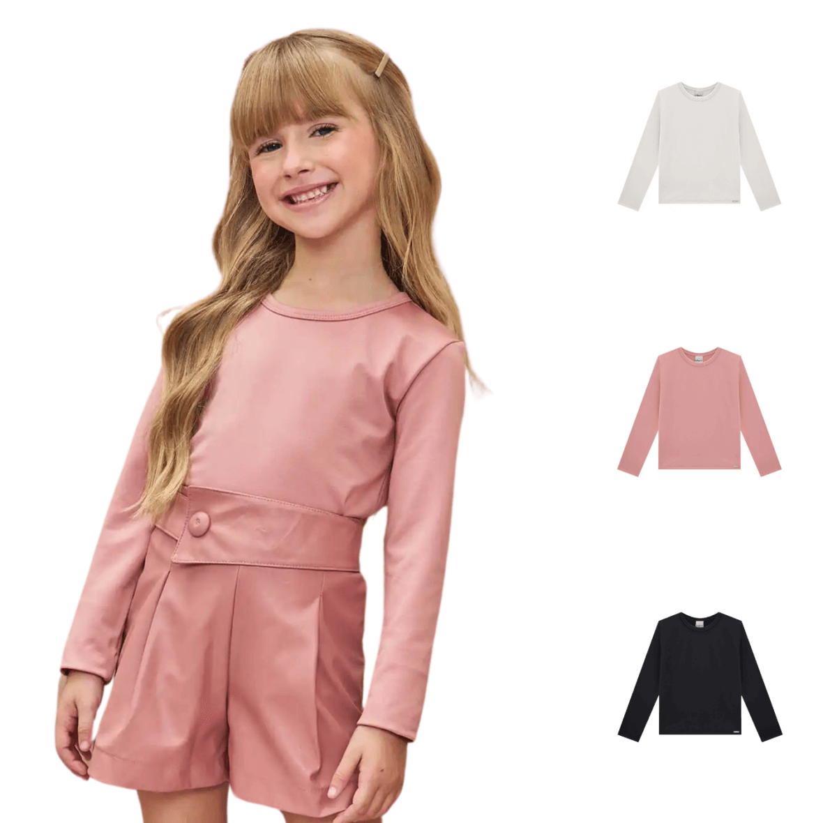 Blusa Infantil em Termoskin Peluciado Infanti