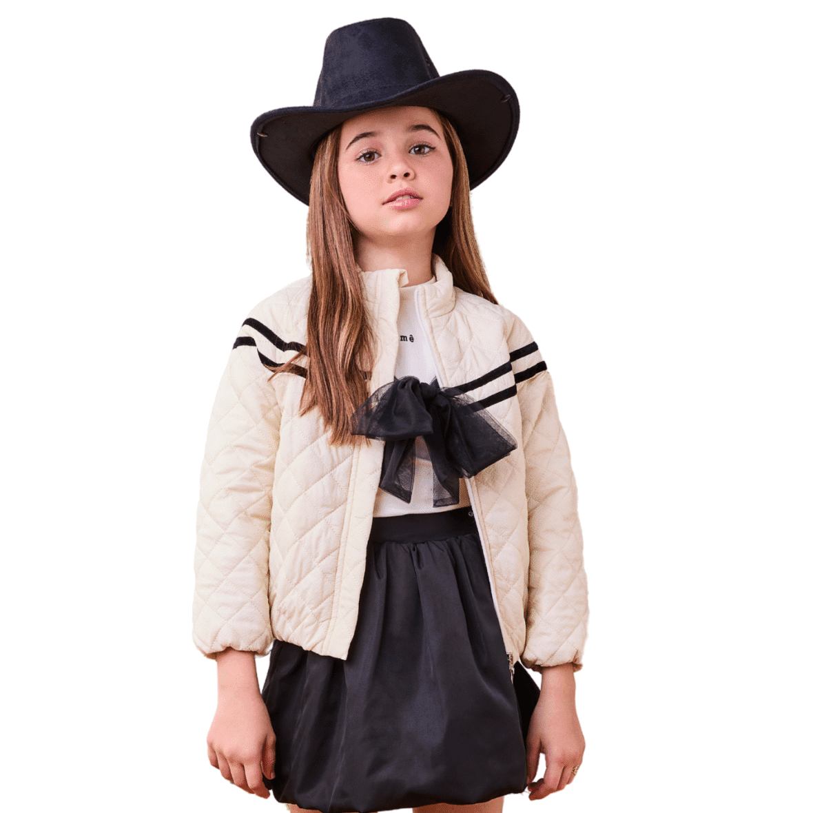 Jaqueta Infantil Puffer Off White Animê