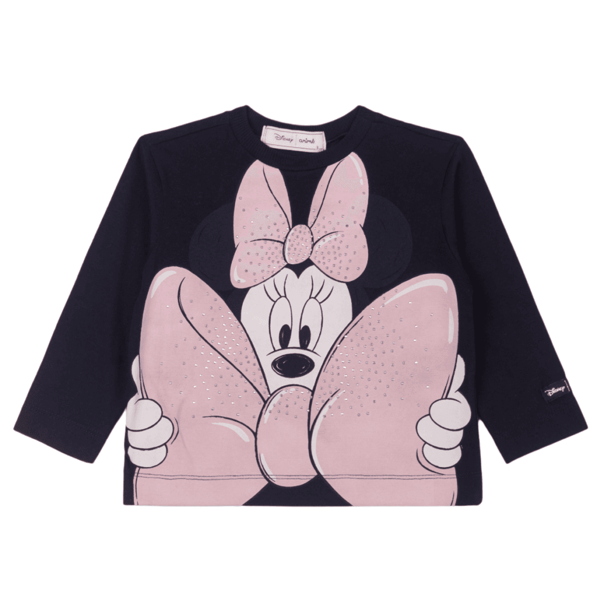 Blusa Infantil Manga Longa Minnie Laço Animê