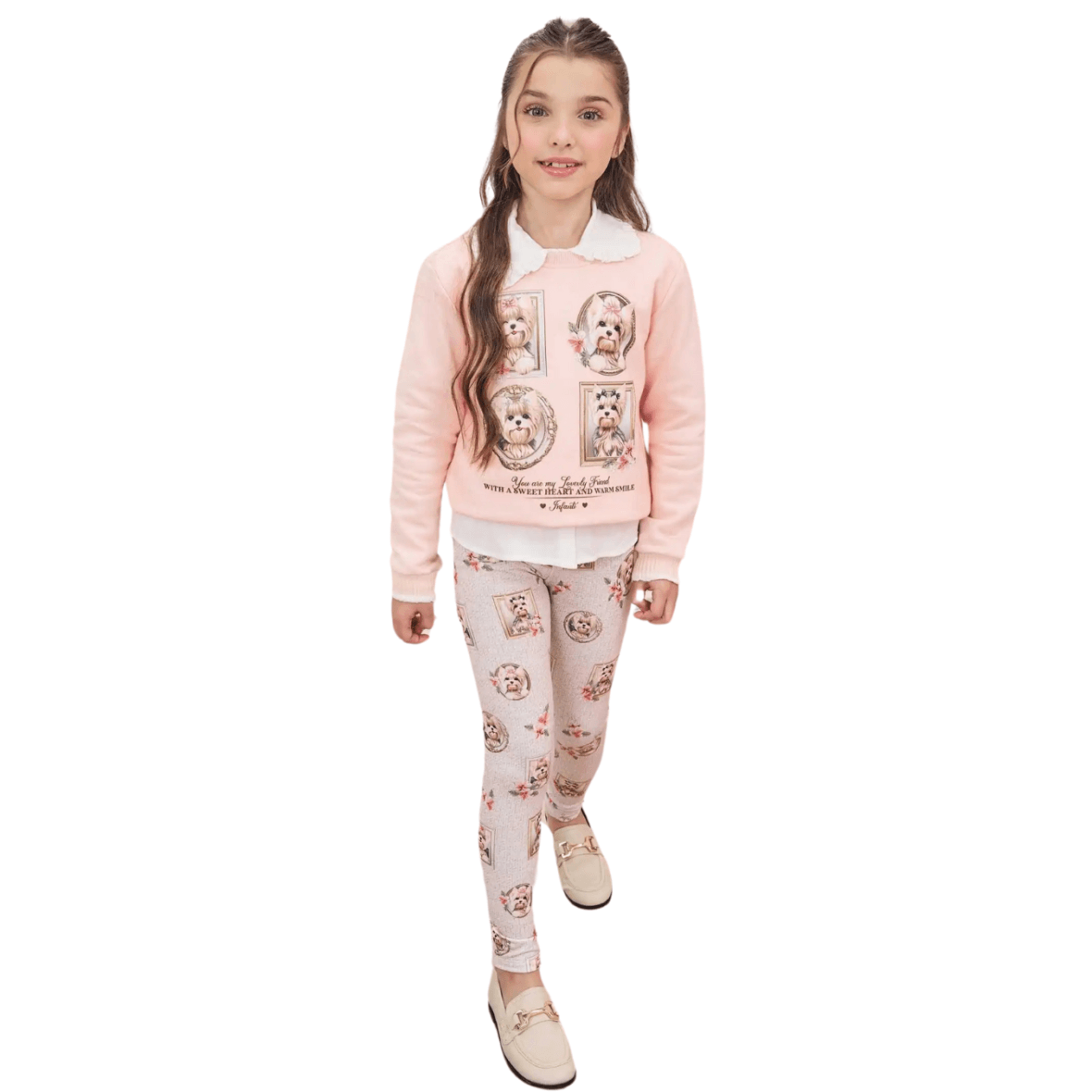 Conjunto Infantil Blusão e Legging Infanti