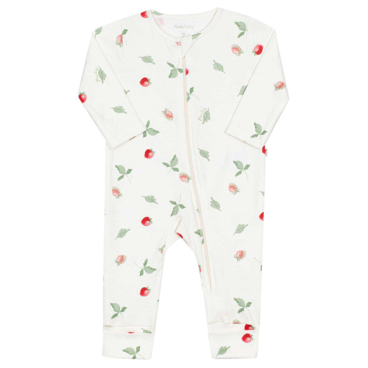 Macacão Bebê Menina Jardim de Morangos Nini & Bambini