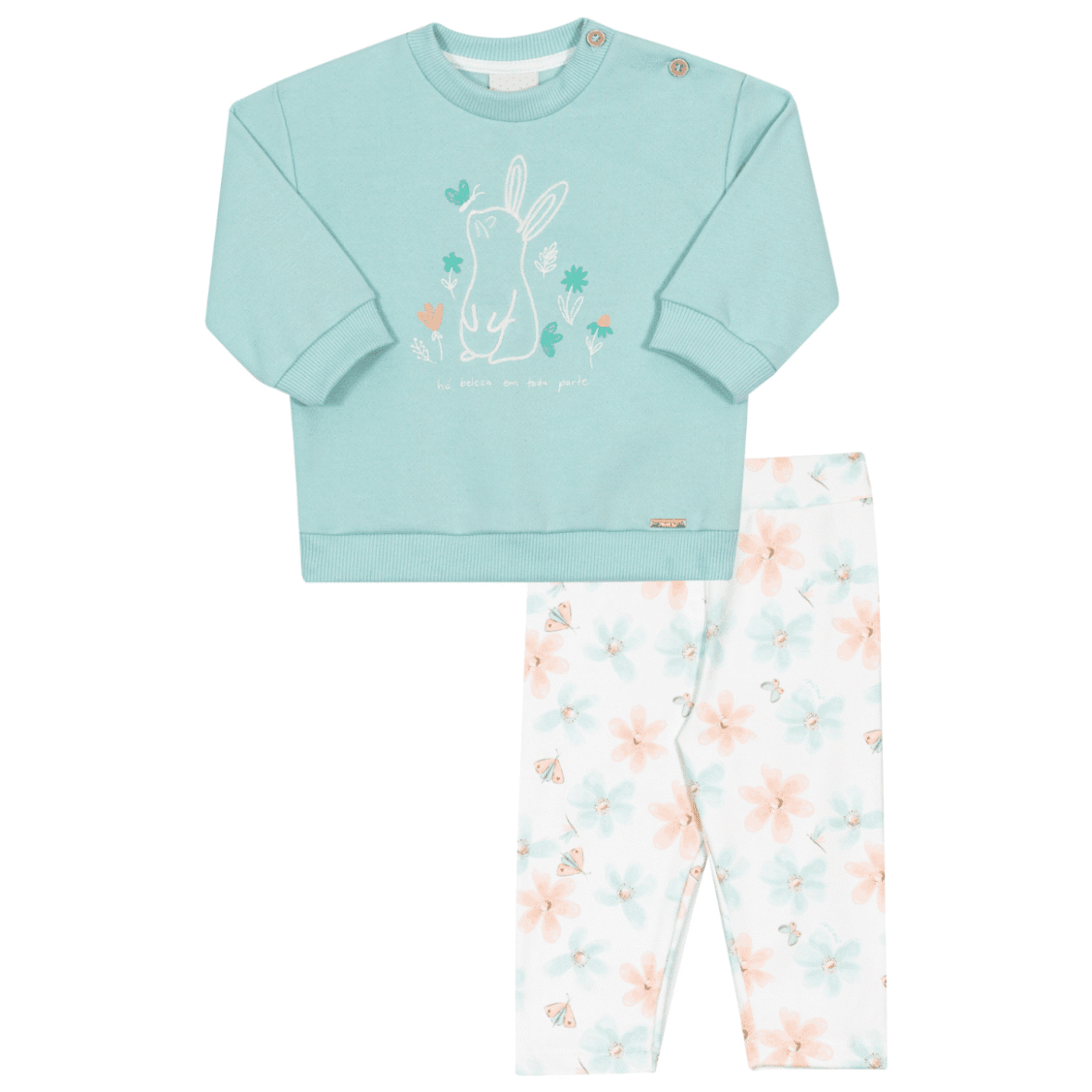 Conjunto Bebê Menina Jardim Encantado Nini & Bambini