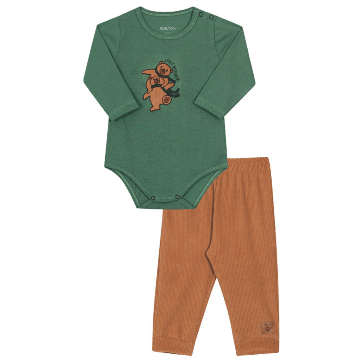 Conjunto Bebê Menino Ursinhos de Inverno Nini & Bambini