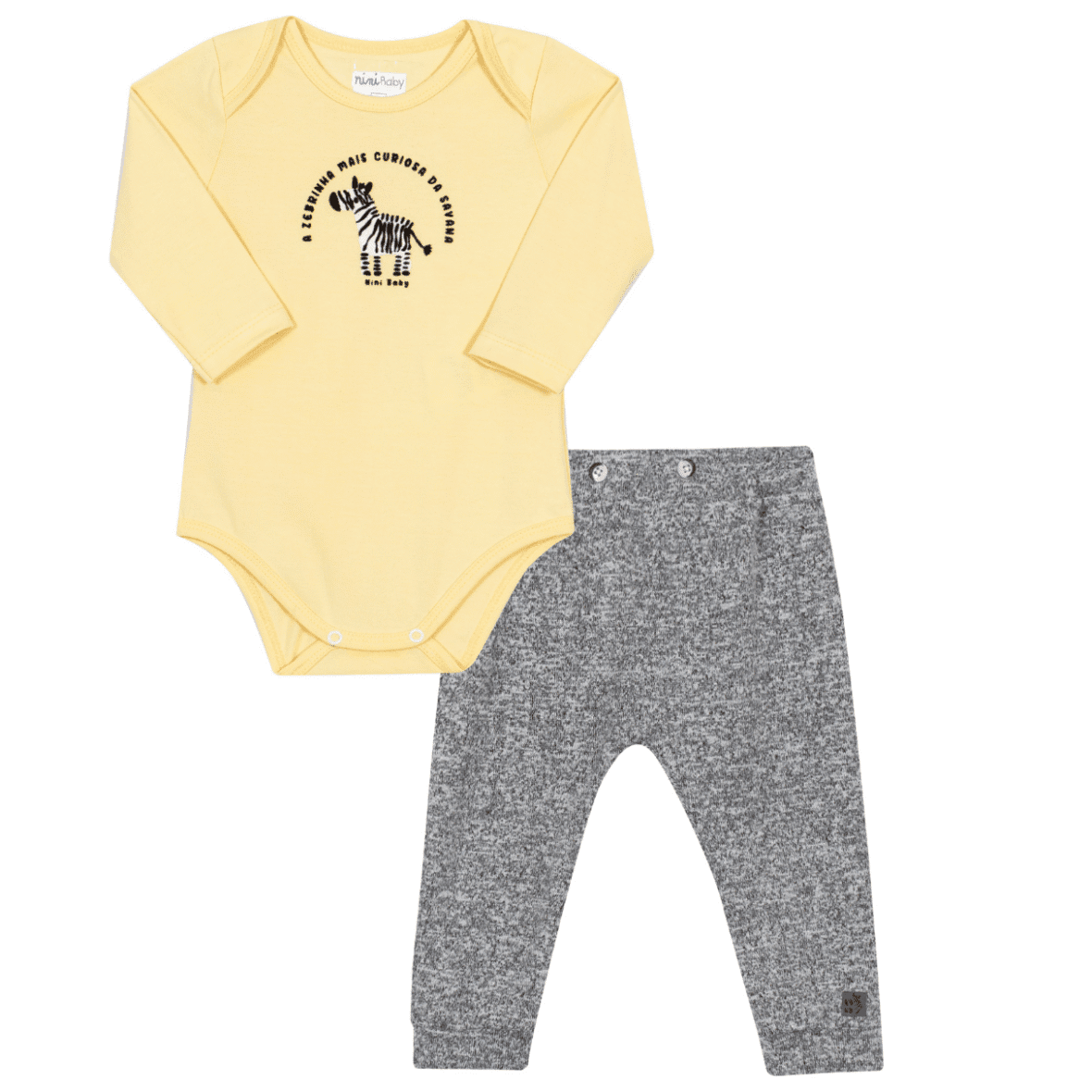 Conjunto Bebê Menino Aventura nas Savanas Nini & Bambini