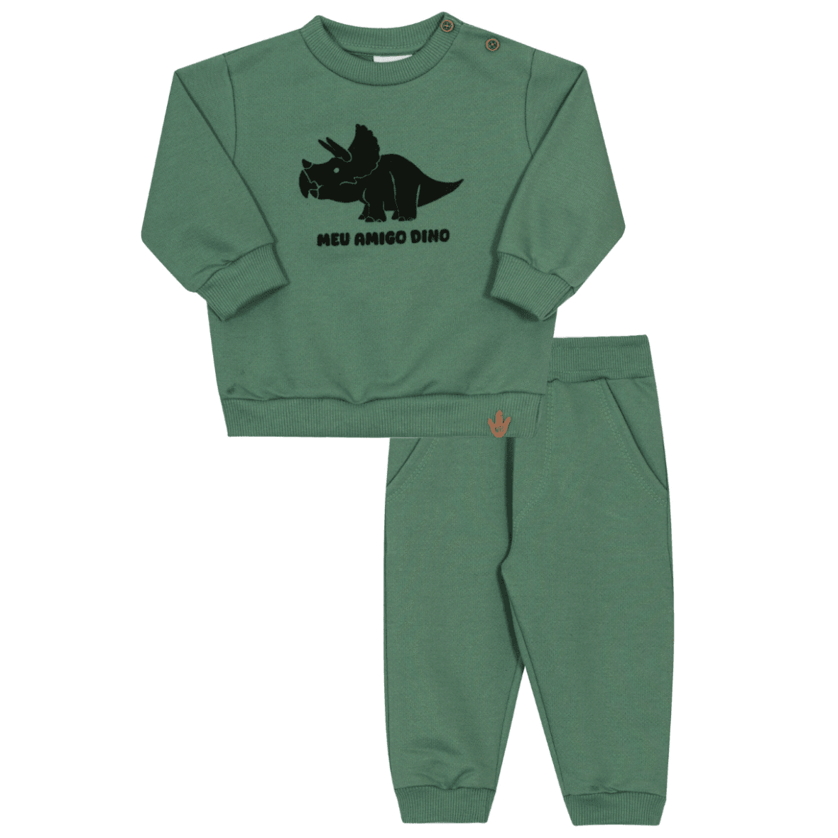 Conjunto Bebê Menino Mundo Jurássico Nini & Bambini