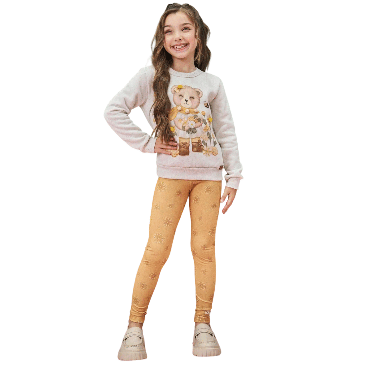Conjunto Infantil Blusão e Legging Infanti