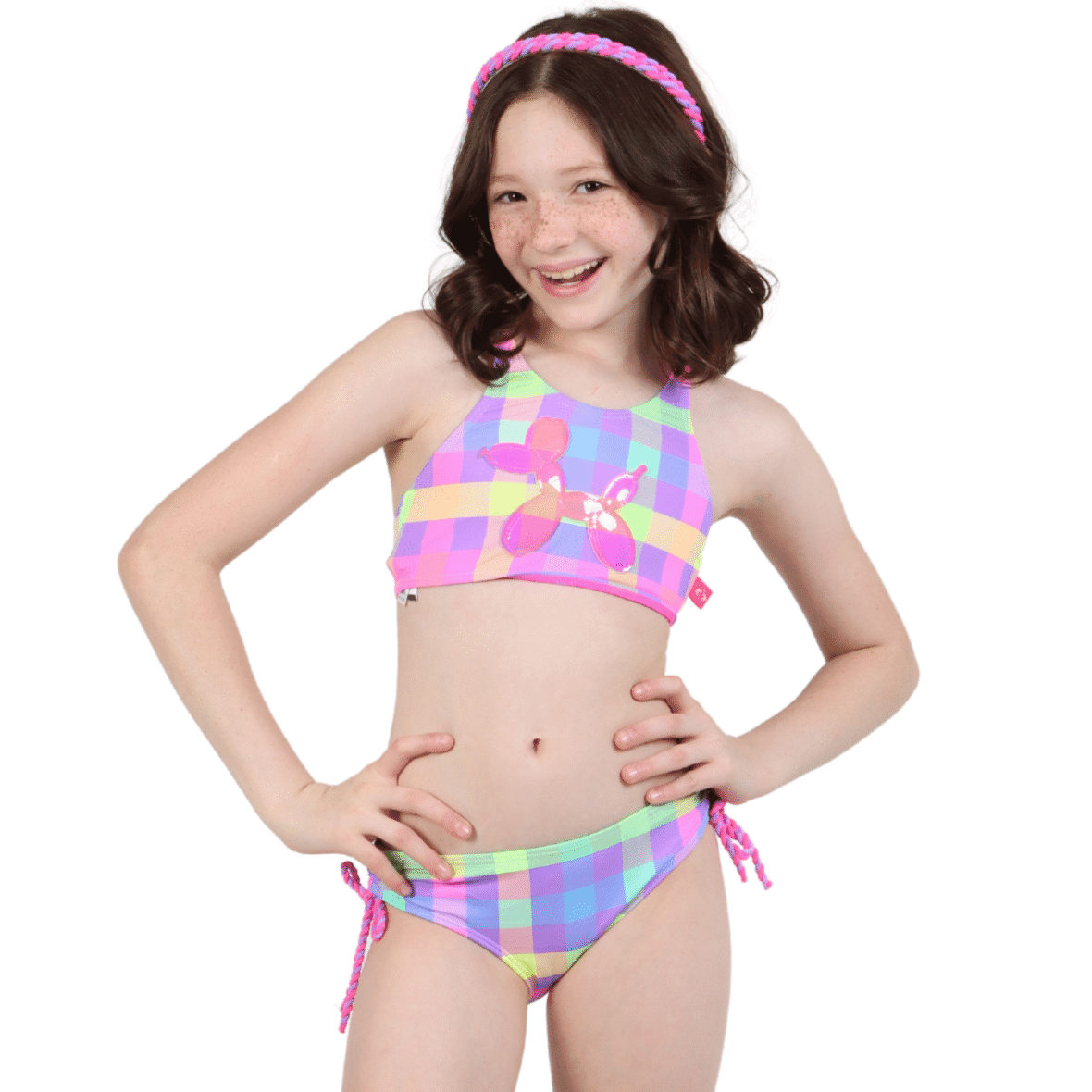 Biquini Infantil Cropped Sweet Collor Siri Kids